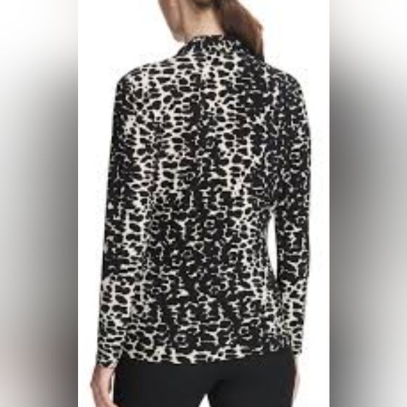 DKNY Faux Wrap Long Sleeved Blouse Size M - Picture 2 of 6